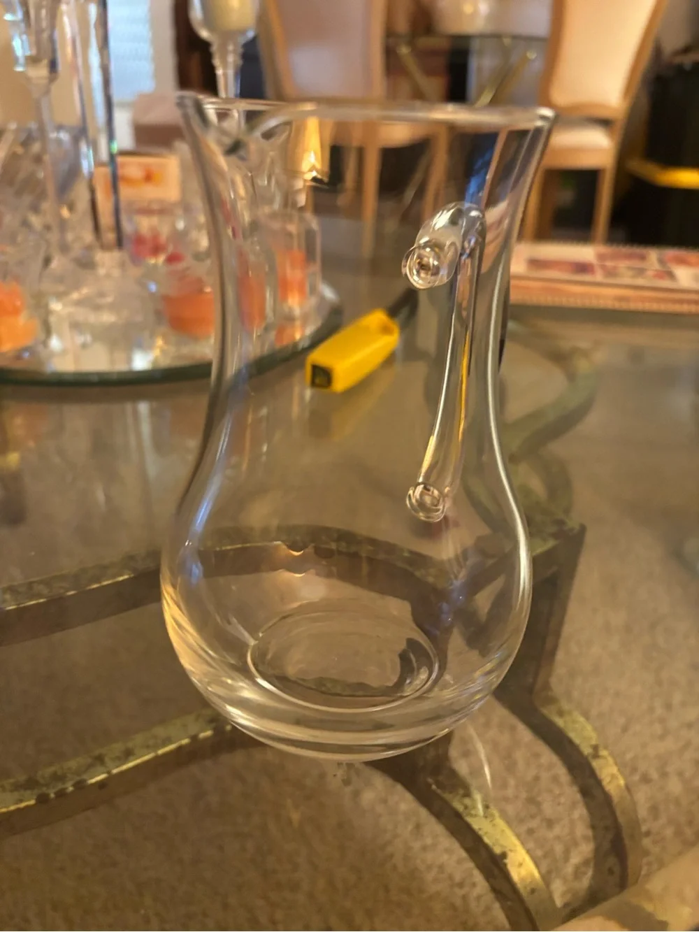 Clear Glass Pitcher - Classic Serving Jug small